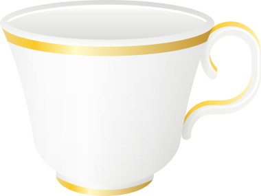 Kahve fincanı gerçekçi tasarım.