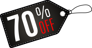 Dikdörtgen Kara Cuma satış etiketi