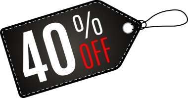 Dikdörtgen Kara Cuma satış etiketi