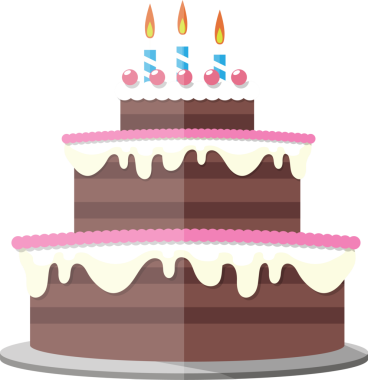 Mumlarla süslenmiş çikolata katlı pasta.