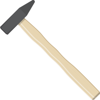Tahta saplı çekiç aracı