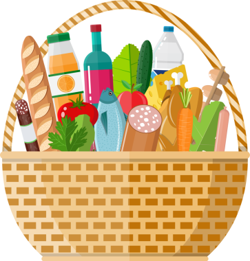 hasır sepet Market ürünleri tam