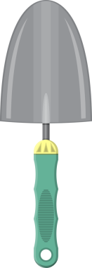 Plastik saplı kaşık ve el tırmığı