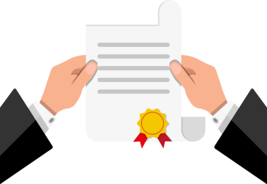 Unrolled kağıt diploma kaydırma el beyaz