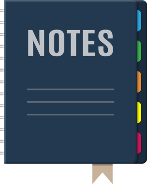 Yer imleri ile not etmek ve kağıt yaprak