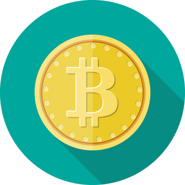 Bitcoin işaretli altın sikke