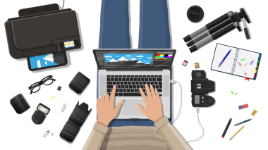 Çalışma alanı serbest fotoğrafçı