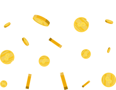 Düşen altın sikkeler, para yağmuru