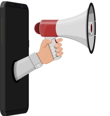 Akıllı telefonda hoparlör ya da megafon