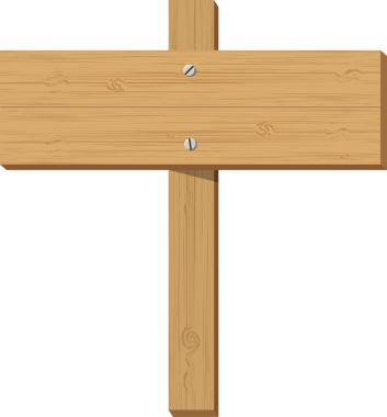 Boş yönünde ahşap tabela boş.