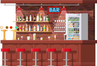 İç pub, Cafe ya da bar sayacı