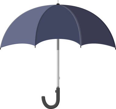 Klasik siyah şemsiye simgesi