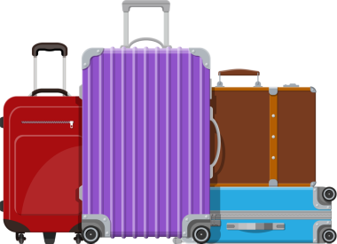 Modern ve klasik seyahat çantası