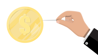 Sabun köpüğü iğne ile elini kaldırdı