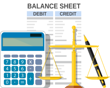 Hesap makinesi, ölçekler ve kalem bilanço