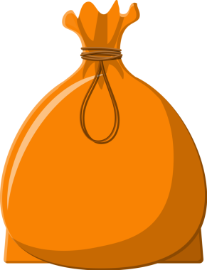 Tekstil çantası. İpli kumaş torbası.