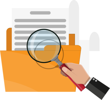 Sarı klasör belge kağıt rulo ile