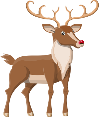 Sevimli geyik boynuzları ile