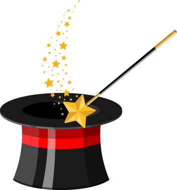 Sihirli çubuklu şapka