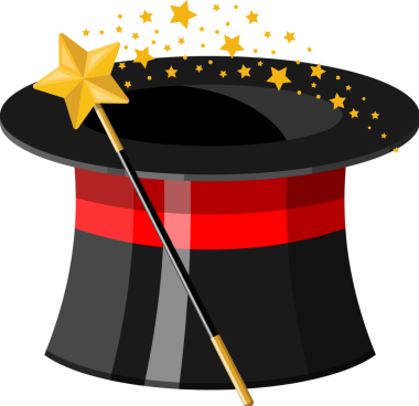 Sihirli çubuklu şapka