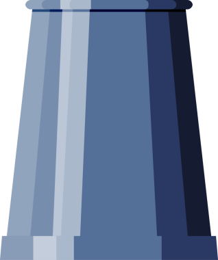 Endüstriyel fabrika, elektrik santrali veya boru tesisatı