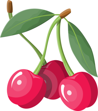 Çilek yeşil yaprakları ile