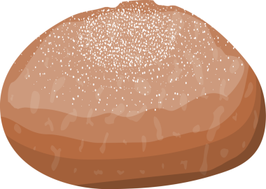 Buğday ve çavdar ekmeği somun.