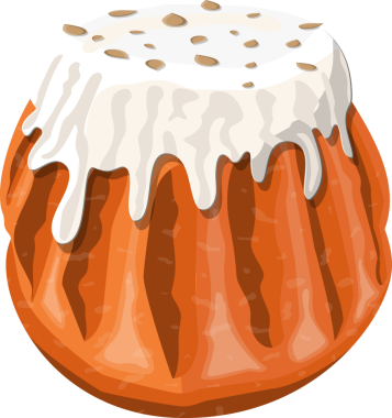 Çeşitli malzemeli tatlı kekler, kremalı çikolata ve vişneli..