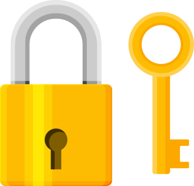 Metal asma kilit ile anahtar. Anahtarlık ile Pad kilit.