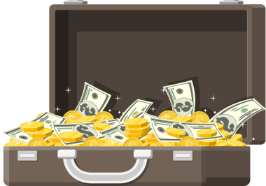 Para dolu deri bavulu aç..