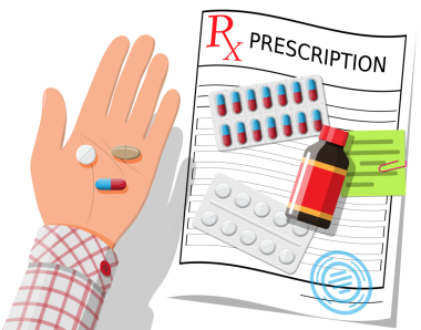 El, reçeteli rx, haplar, hastalık ve ağrı tedavisi için kapsüller..