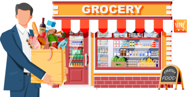 Market ve erkek müşteri..