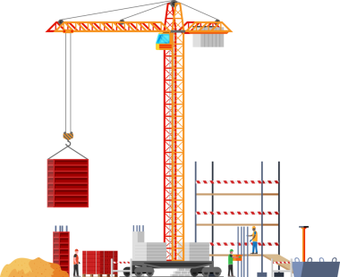 İnşaat alanı. İnşaat Tasarımı Altında