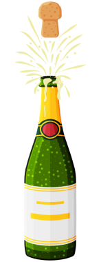 İçki partisi, doğum günü, düğün, Noel, yeni yıl kutlaması kavramı.