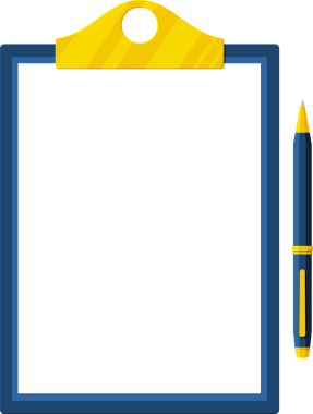 Boş Kağıt Sayfa ve Kalemle Pano