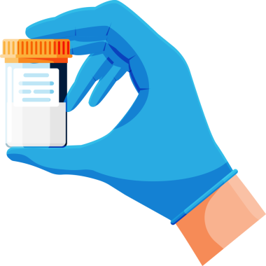 Test tüpleri ve şerit. Dışkı, kan, idrar, sperm..