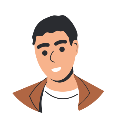 Günlük kıyafetli mutlu adam.