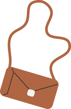 Kadın aksesuar çantası ya da el çantası.