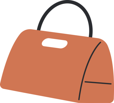 Kadın aksesuar çantası ya da el çantası.