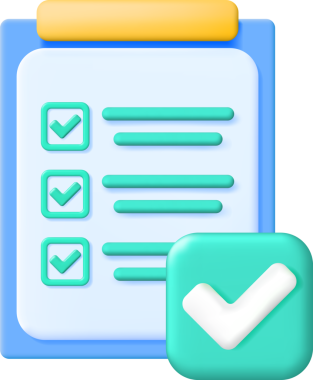 Kontrol Listesi Sembollü 3B Kağıt Pano Tutucu.