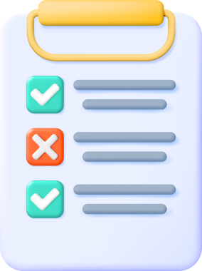 Kontrol Listesi Sembollü 3B Kağıt Pano Tutucu.