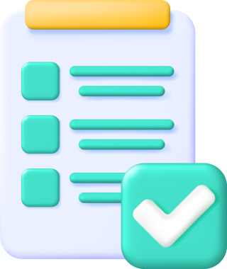 Kontrol Listesi Sembollü 3B Kağıt Pano Tutucu.