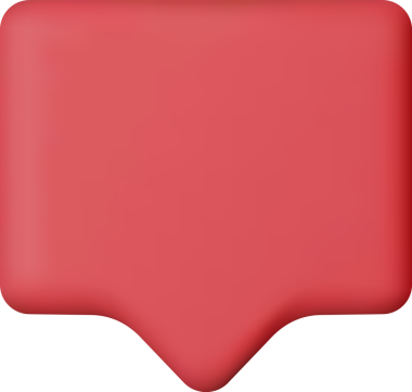 3B Kırmızı Boş Konuşma Baloncuğu