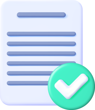 Kontrol Listesi Sembollü 3B Kağıt Boşluğu.