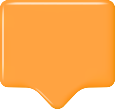 3B Turuncu Boş Konuşma Baloncuğu