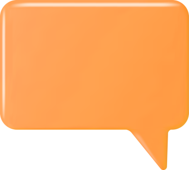 3B Turuncu Boş Konuşma Baloncuğu