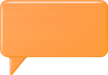 3B Turuncu Boş Konuşma Baloncuğu