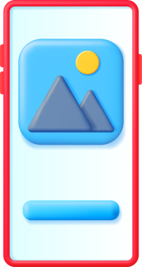 Galeri Simgesi ile 3B Akıllı Telefon