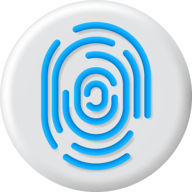 3B Parmak izi Simgesi Simgesi