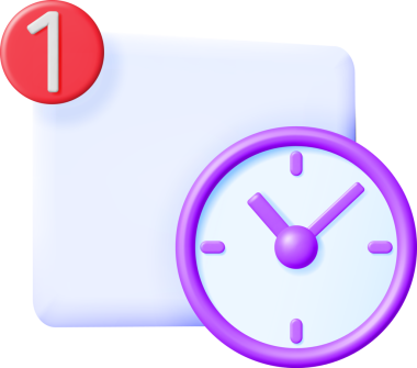 Bildirimli 3B Yuvarlak Duvar Saati